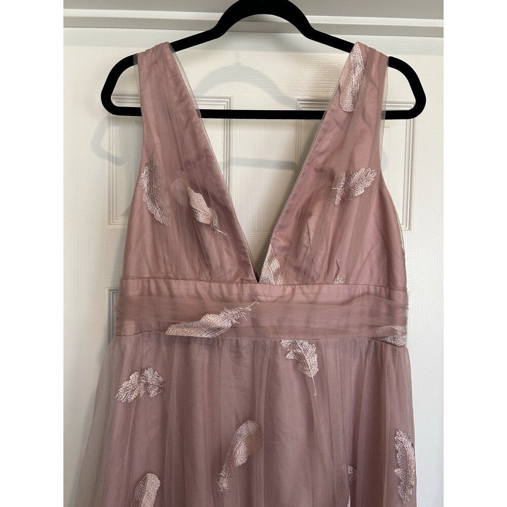 Blush Mark Pink Tulle long dress, party prom evening event formal wedding - Picture 2 of 8